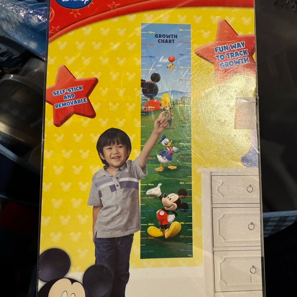 Disney Mickey Mouse Colorful Growth Chart